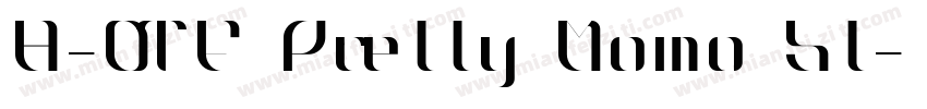 A-OTF Pretty Momo St字体转换